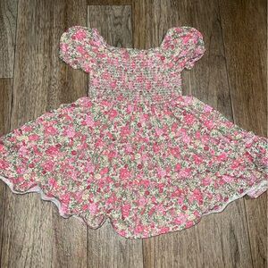Ralph Lauren Pink and Green Floral Dress